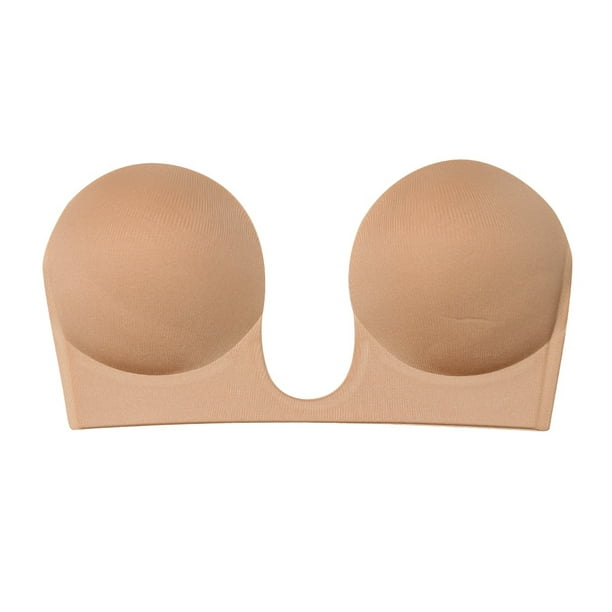 Tomkot Silicone Adhesive Stick On Push Up Gel Strapless Backless Invisible Bra  Cup Our bra is