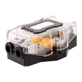 Blocco Distribuzione Alimentazione Joinworld 4 Vie - Fusibili MIDI Per Auto Audio, 12V, Calibro 0/4
