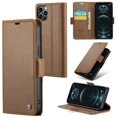 thumbnail image 1 of Funda tipo cartera iPhone 12 Pro Max con cierre magnético, RFID, tarjetero, soporte, carga inalámbrica, 1 of 5