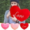thumbnail image 3 of Holloyiver Valentines Heart Shaped Pillow, Cute Red Heart Throw Decorative, 23.6 x 23.6 Inches Soft Throw Pillows for Couch Bed Sofa Kids Women Valentine's Day Gifts, 3 of 4