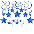 thumbnail image 1 of Amscan - Decoración Colgante Diseño Estrella - Pack de 30 (Azul Real), 1 of 2