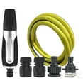thumbnail image 4 of PATLOLLAV Garden Hose 78.74", Plastic Hose with Nozzle and 4 Quick Connectors, Labor Saving Leakproof Garden Hose Sprayer Set for Watering Garden, Washing Cars and Showering Pets, 4 of 9