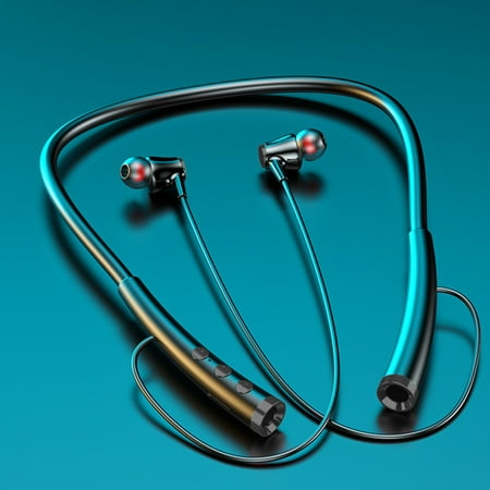 Noise Cancelling Headphones Hanging Neck 5.2 Bluetooth Sports Earphones With Magnetic Speakers Large Capacity Battery Suitable For Office/Sports Waterproof Earplugs