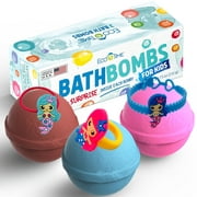 Handmade MERMAID SET Bath Bombs for GIRLS with SURPRISE Inside