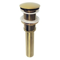 Kingston Brass EV8317 Coronet Brass Push Pop-Up Bathroom Sink Drain in Brushed Brass