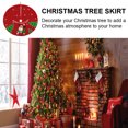 thumbnail image 5 of Estera de árbol de tela navideña, tapete rústico con Base de árbol de 27 pulgadas, suministros para fiestas navideñas en casa, 5 of 5