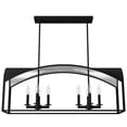 thumbnail image 2 of Hunter - Dukestown 8-light Natural Black Iron, Extra Large Chandelier, Dimmable, Formal Style, Linear Shaped, for Bedrooms, Dining, Living Rooms - 19732, 2 of 9