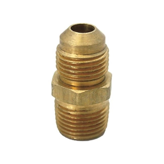 0.5 x 0.5 in. MPT Dia. Brass Flare Connector- pack of 10