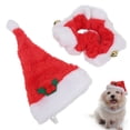 thumbnail image 3 of Sape Y Collares de Mascotas, Disfraz de NaviDad de Cálido Suave para Perros Pequeños para Gatos, 3 of 7