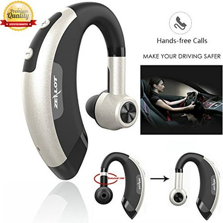 Bluetooth Headphone Wireless Earphone Ear Hook Headset Single Side Earbud Handsfree with Mic Earpiece for Listening Music (Best Bluetooth Headset For Listening To Music)