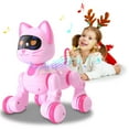 thumbnail image 2 of Interactive Robotic Cat, Programmable Dancing Robot with Voice Mimicry and Remote Control, LED Light Show for 6-8 Years, STEM Learning Companion, 2 of 9