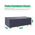 thumbnail image 2 of F&J Outdoors Rectangle Waterproof Durable UV Patio Table Cover, 126 x 83 x 27.5 Inches, 2 of 7