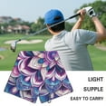 thumbnail image 5 of Yuyamidu Purple Golf Towel Boho Flower Blossom Golf Bags Cleaning Towel Golf Accessories for Women Soft and Comfortable Easy to Carry, 5 of 7