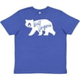 thumbnail image 3 of Inktastic West Virginia White Bear Silhouette Youth T-Shirt, 3 of 5