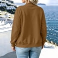 thumbnail image 3 of cocolona Sporty Sweatshirts for Women Long Sleeve Zipper Lightweight Solid Color Jackets Trendy Casual Fall Tops, 3 of 7