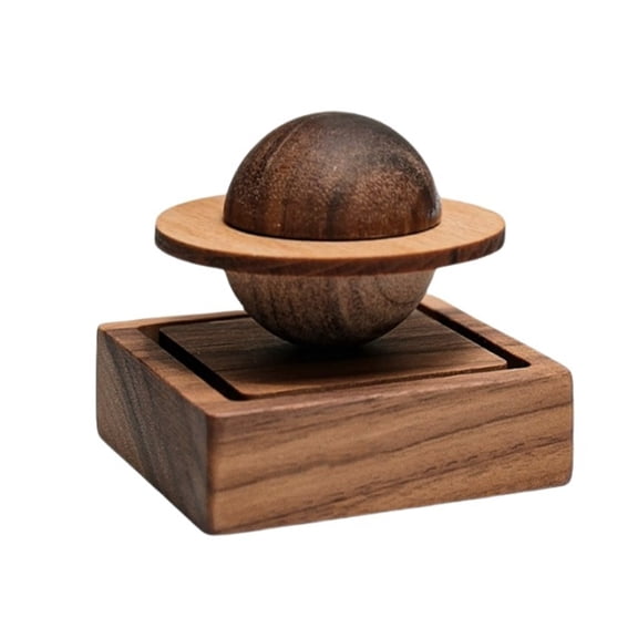 Magnetic Wooden Walnut Planet Aromas Diffuser For Home Car Scent Release Decors