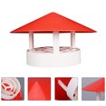thumbnail image 1 of COOPHYA 1Pcs Couverture de Toit de Cheminée Capuchon de Pluie en PVC pour Usage Extérieur Simple, 1 of 5