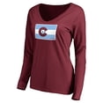 thumbnail image 2 of Women's Burgundy Colorado Rapids Hometown Collection Long Sleeve T-Shirt, 2 of 3
