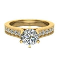 thumbnail image 4 of Diamond Engagement Rings Round Brilliant Diamond Ring 6-Prong 14K Gold 1.00 CT TW (F,VS1), 4 of 5