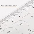 thumbnail image 4 of Película Flexible Regla 12 Pulgadas 0,1mm Escala con R Ángulo PET Plástico Cubierto Plegable Recta Regla Calibración Suave Regla Medición Herramienta para Fábrica, Transparente, 4 of 6