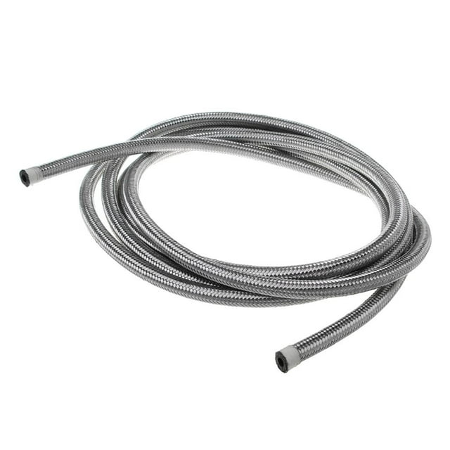 Almencla Tuyau de Conduite de Carburant Tressé en Acier Inoxydable 1 Acier Inoxydable 1M_AN4 Acier Inoxydable 1M_AN4