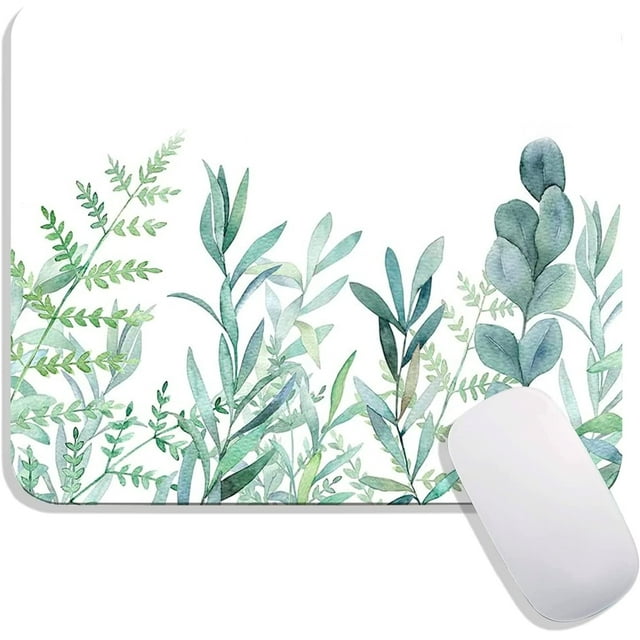 Square Mouse Pad Green Grass,Personalized Premium-Textured Custom Mouse Mat Design,Washable Mousepad Lycra Cloth,Non-Slip Rubber Base Computer Mouse Pads for Wireless Mouse