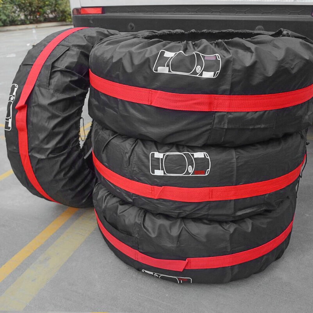 Car Spare Tyre Cover Tire Storage Bag Garage Tire Case Auto Vehicle
