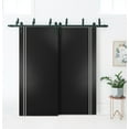 thumbnail image 3 of Sliding Closet Barn Bypass Doors 64 x 80 inches | Planum 0310 Matte Black with Frosted Glass | Sturdy 6.6ft Rails Hardware Set | Wood Solid Bedroom Wardrobe Doors, 3 of 6