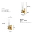 thumbnail image 5 of Hunter - Lenlock 1-light Alturas Gold, Small Sconce Light, Dimmable, Modern Style, for Bedrooms, Dining, Living Rooms - 19907, 5 of 6