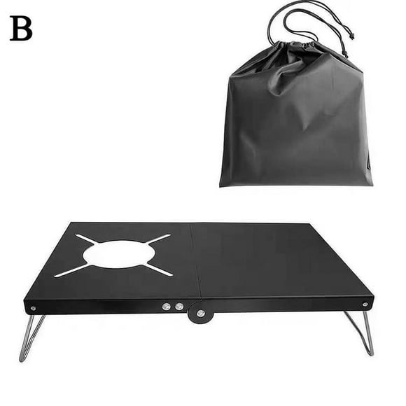 Mini Camping Table With Heat Shield, Gas Stove Holder, For SOTO G / N4S5 Burners V9D0 K8G8