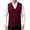 Wine, variant on Riecok Mens Button Sweater Vest Sleeveless V Neck Cardigans Lightweight Solid Winter Tops with Pockets Gray 2XL