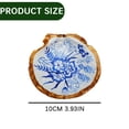 thumbnail image 3 of Scallop Trinket Dish Blue Floral Chinoiserie Decor for Jewelry Holder and Beach House Decor Millenial Gift Idea Coastal Home Decor Ceramic Jewelry Dish, 3 of 9