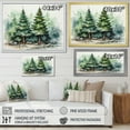 thumbnail image 4 of Designart "Serene Simplicity Minimalist Pine Forest II" Floral Framed Wall Art Decor - Traditional Green Tree Pine Hallway Framed Wall Art Decor, 4 of 6