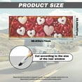 thumbnail image 7 of SEANATIVE See Through Window Decal for Truck Back Window Perforated Full Coverage Graphic Sticker Car Film Sun Block UV Protection for Valentine's Day Decor, Heart Shape Pattern Red, 7 of 7