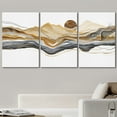 thumbnail image 2 of wall26 Canvas Print Wall Art Set Gold Black Pastel Paint Stroke Mountain Range Nature Abstract Illustrations Modern Art Rustic Landscape for Living Room, Bedroom, Office, 2 of 5
