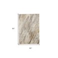 thumbnail image 5 of 5' X 8' Ivory Tan And Brown Abstract Area Rug, 5 of 9