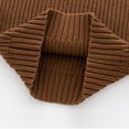 thumbnail image 5 of Hessimy Child Turtleneck Sweater Boys Girls Long Sleeve Winter Warm Pullover Solid Color Knit Tops For Kids Button Cardign Pullover Knit Outerwear Lightweight (Coffee,12-18 Months), 5 of 9