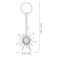 thumbnail image 2 of WRISTBIQUE Moon and Star Keychain Sun and Moon Keychain Silver 2Pcs, 2 of 8