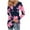 Blue, variant on Womens Long Sleeve Tunic Tops Cotton Fall V Neck Casual Dressy T-Shirts Casual Floral Print Pullover Blouses (Green L)