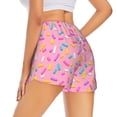 thumbnail image 3 of Goofa Donut Printed Women 2 in 1 Running Shorts,Quick Dry Athletic Workout Shorts,High Waisted Athletic Shorts with Liner Pockets-X-Large, 3 of 9