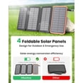 thumbnail image 2 of Cargador Solar Hiluckey 25000mAh 4 Paneles Carga Rápida 3A, 2 of 8