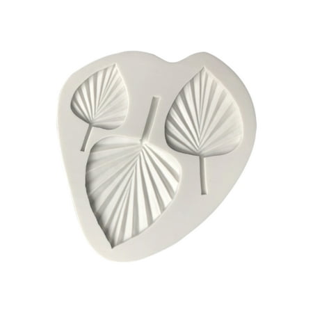 

FTjfrsbc Palm Leaf Silicone Molds Sugarcraft Fondant Cake Baking Decorating Mold (L)