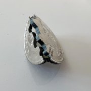 Folding Bite Coin Trick, Hinged Magic Quarter for Pranks, Gags & Close-Up Illusions