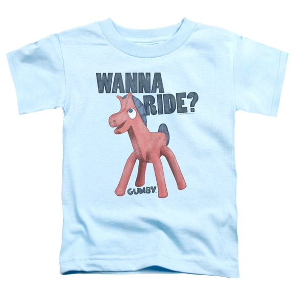 Gumby Wanna Ride S/S Toddler T-Shirt Light Blue