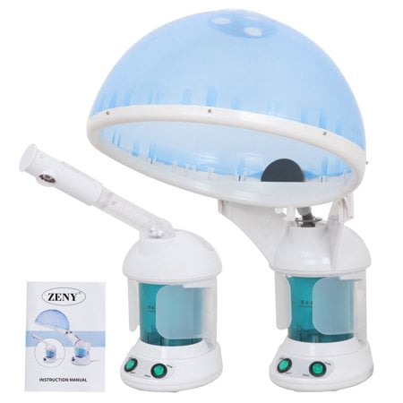 Zeny PRO 3 in 1 Multifunction Ozone Hair and Facial Steamer with Bonnet Hood Attachment, Hair Therapy & Facial