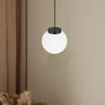 thumbnail image 2 of Shisuyan White Global Lampshade Textured Glass Lamp Cover Ceiling Lampshade Replacement Round Lampshade Decor, 2 of 8