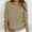 Khaki, variant on Womens Casual Puff Sleeve Sweater Crewneck 3/4 Sleeve Knit Tops Solid Office Thin Knitted Pullover Sweaters Red Fuzzy Sweater for Women