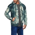 thumbnail image 2 of Kdxio Scary Moon And Clouds Print Men Hoodies Casual Hoodies for Men with Zip Pockets Full Zip Long Sleeve Sweatshirt Sports Hooded Jacket-Large, 2 of 5