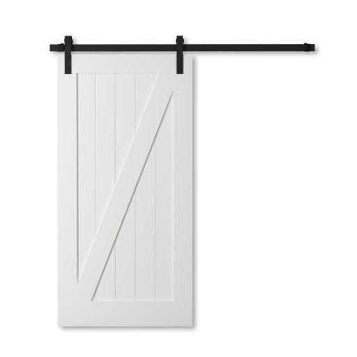 Urban Woodcraft Sonoma Z-Panel Barn Door (White)