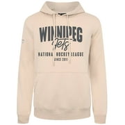 Men's Levelwear Khaki Winnipeg Jets Podium Response Pullover Hoodie